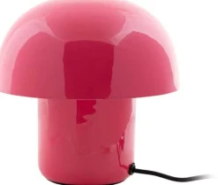 Lampe à poser en métal coloré Fat Mushroom Mini (Rose)
