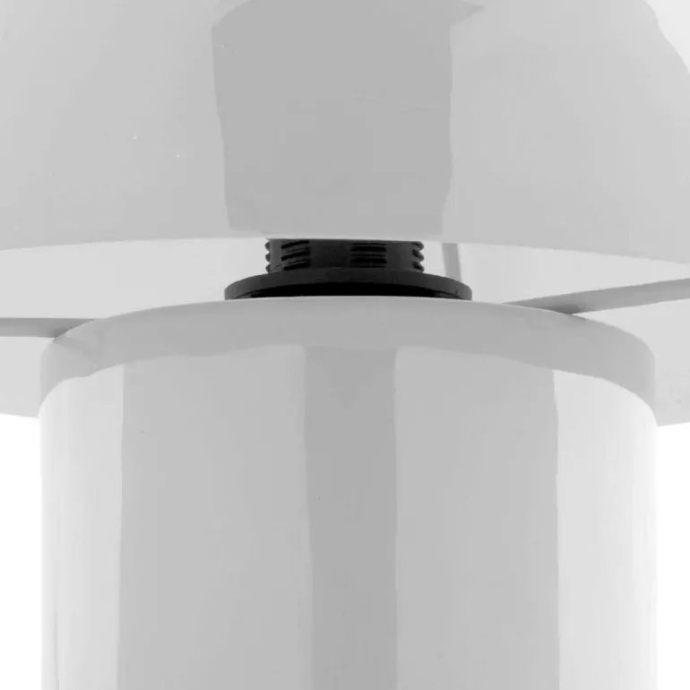 Lampe à poser en métal coloré Fat Mushroom Mini (Blanc)