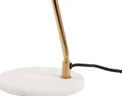 Lampe à poser en métal et marbre Savvy (Vert jade)