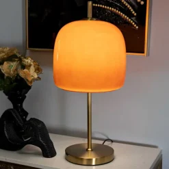 Lampe à poser en métal et verre Oldy 26 x 54 cm