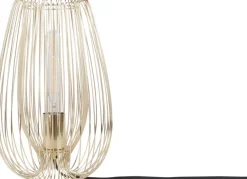 Lampe à poser en métal filaire Lucid gold (33 cm)