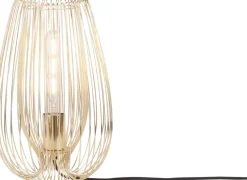 Lampe à poser en métal filaire Lucid gold (33 cm)