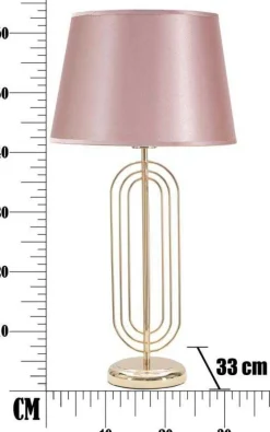Lampe à poser en métal Krista 33 x 64 cm