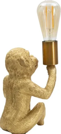Lampe à poser en métal Monkey 17 x 14.5 x 25 cm