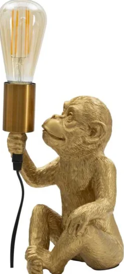 Lampe à poser en métal Monkey 17 x 14.5 x 25 cm