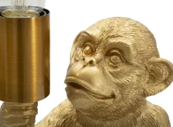 Lampe à poser en métal Monkey 17 x 14.5 x 25 cm