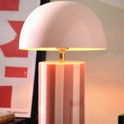 Lampe à poser en métal Rayado (Rose)