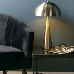 Lampe à poser en métal Sublime (Acier brossé)