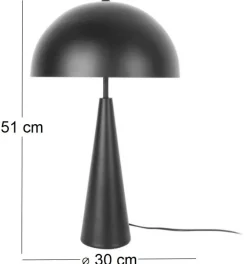 Lampe à poser en métal Sublime (Noir)