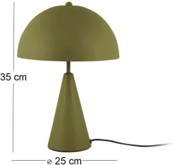 Lampe à poser en métal Sublime (Vert mousse)