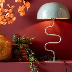 Lampe à poser en métal Twist (Bleu)
