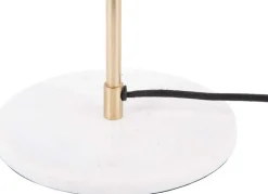 Lampe à poser en métal Waved dome (Jaune miel)
