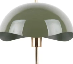 Lampe à poser en métal Waved dome (Vert jungle)