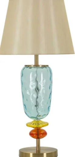 Lampe à poser en verre et métal Colorful 35 x 73 cm