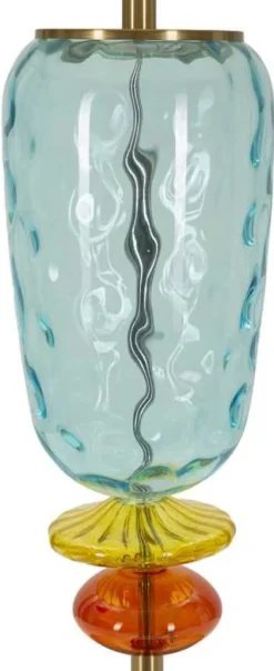 Lampe à poser en verre et métal Colorful 35 x 73 cm