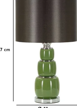 Lampe à poser en verre et métal Eva (Modèle 2)