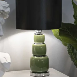 Lampe à poser en verre et métal Eva (Modèle 2)