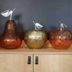 Lampe à poser en verre pomme Manzana (Or)