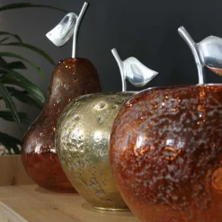 Lampe à poser en verre pomme Manzana (Or)