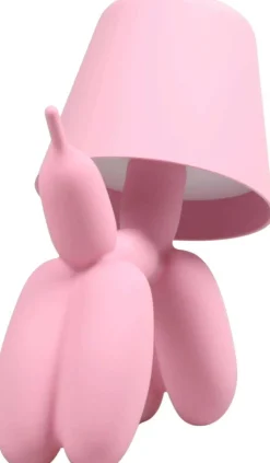 Lampe à poser led Balloon dog 16 x 10 x 18 cm (Rose)