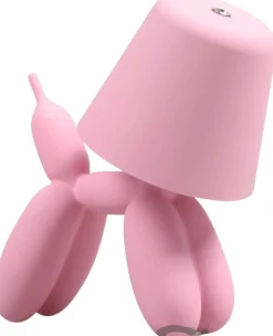 Lampe à poser led Balloon dog 16 x 10 x 18 cm (Rose)