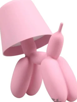 Lampe à poser led Balloon dog 16 x 10 x 18 cm (Rose)