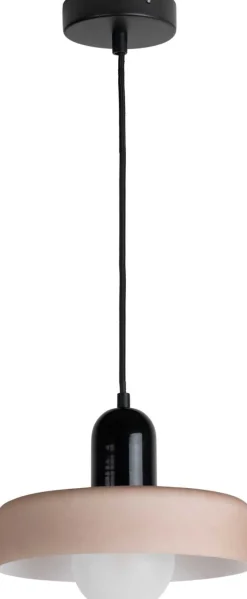 Lampe suspendue en verre Opaco Grato (Noir)