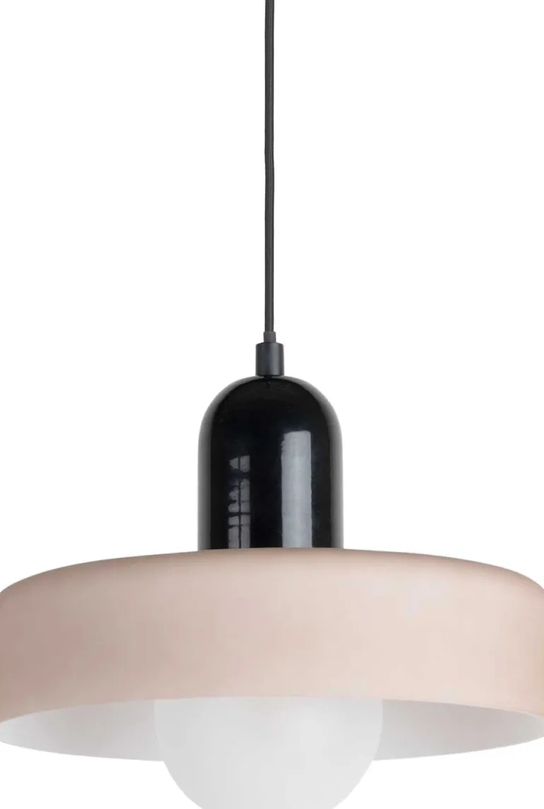 Lampe suspendue en verre Opaco Grato (Noir)