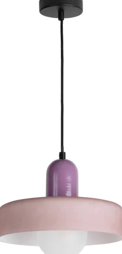 Lampe suspendue en verre Opaco Grato (Violet)