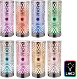 Lanterne lumineuse avec Led Kaleidoscope (Argent)