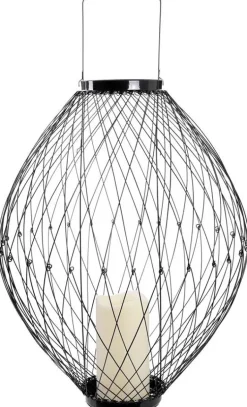 Lanterne rétractable avec photophore LED (Noir)