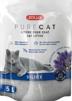 Litière silice parfumée Purecat 5 litres