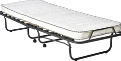 Lit pliant avec matelas 80 x 190 cm