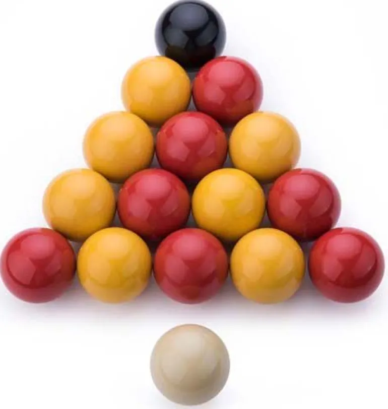 Lot de 16 boules de billard 57 mm en résine