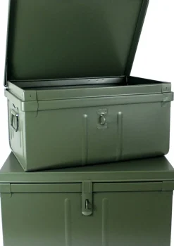 Lot de 2 coffres en métal Habitat (Kaki)