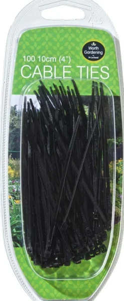 Lot de 100 colliers de serrage en nylon (10 cm)