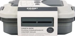Lunch box avec plateau compartimenté et fourchette
