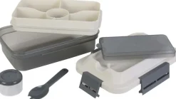 Lunch box avec plateau compartimenté et fourchette