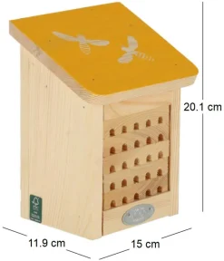 Maison à insectes en bois Pochoir (Abeilles)