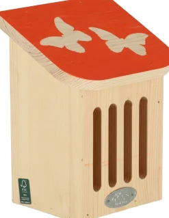 Maison à insectes en bois Pochoir (Papillons)