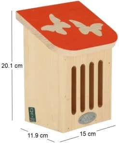Maison à insectes en bois Pochoir (Papillons)