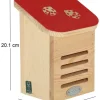 Maison à insectes en bois Pochoir (Coccinelles)