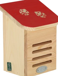 Maison à insectes en bois Pochoir (Coccinelles)