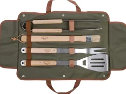 Mallette en toile avec ustensiles barbecue