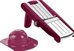 Mandoline avec lames en acier inoxydable (Rouge)