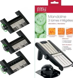 Mandoline avec lames en acier inoxydable (Rouge)
