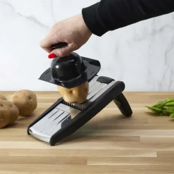 Mandoline avec lames en acier inoxydable (Rouge)