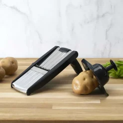 Mandoline avec lames en acier inoxydable (Rouge)
