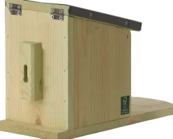 Mangeoire ecureuil en bois et zinc