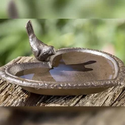 Mangeoire à oiseau en fonte Joli coeur